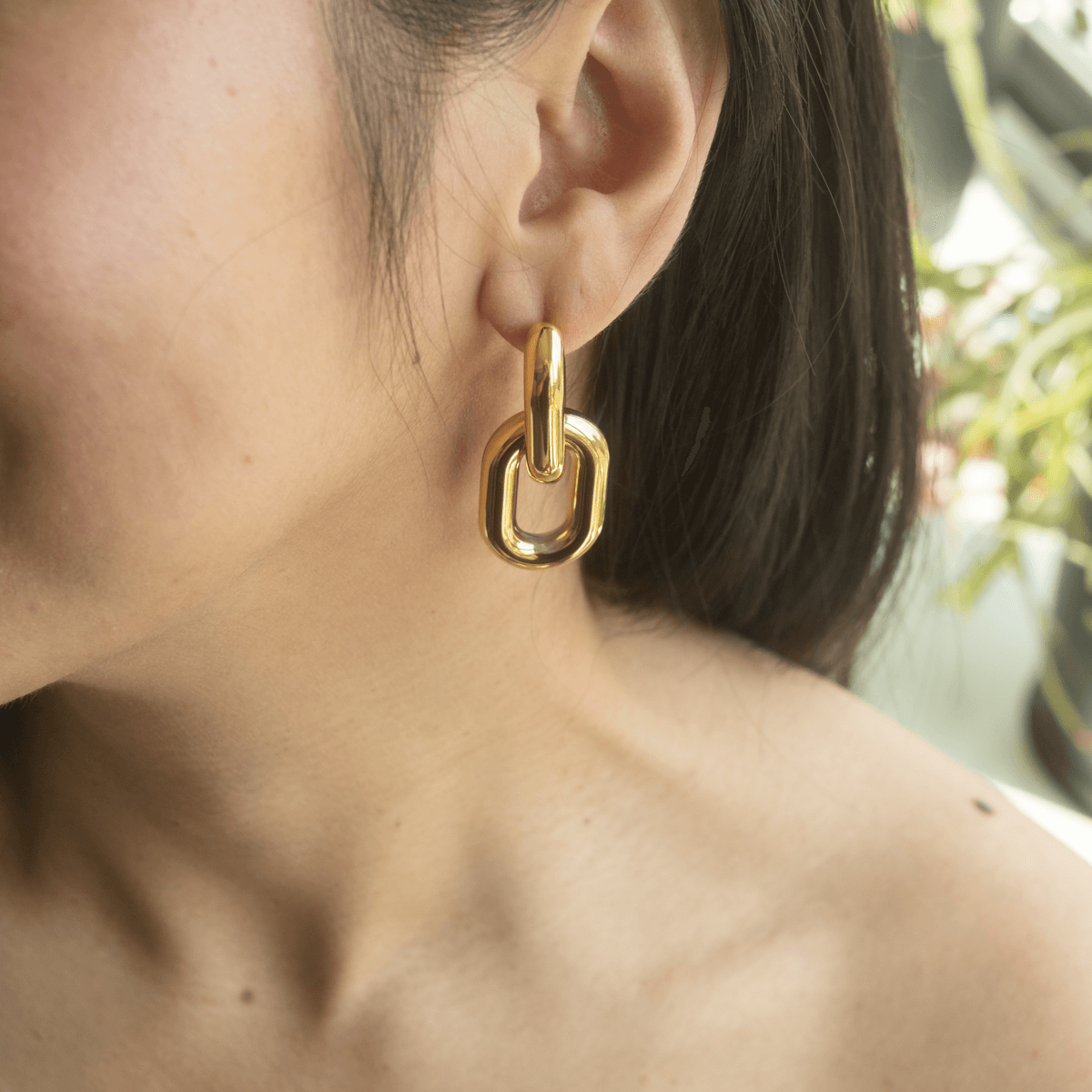 Mabel Chunky Linked Earrings