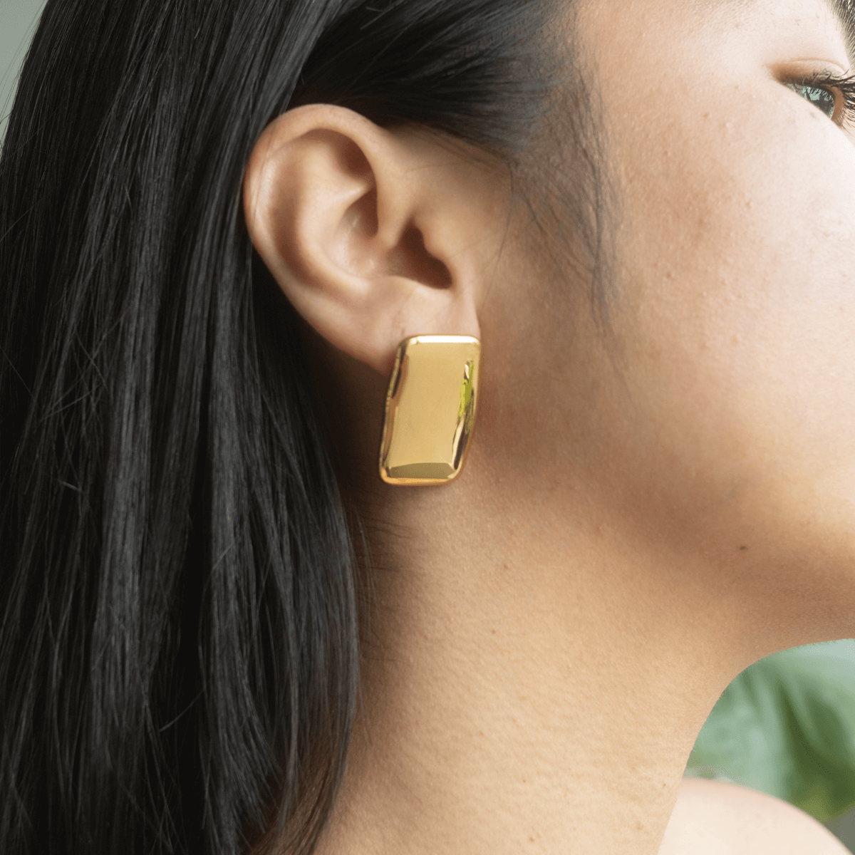 Eden Oblong Stud Earrings