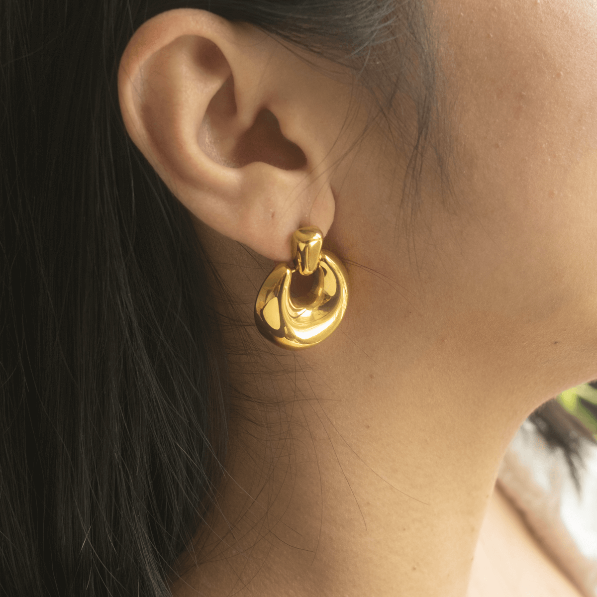 Sena Moon Drop Earrings