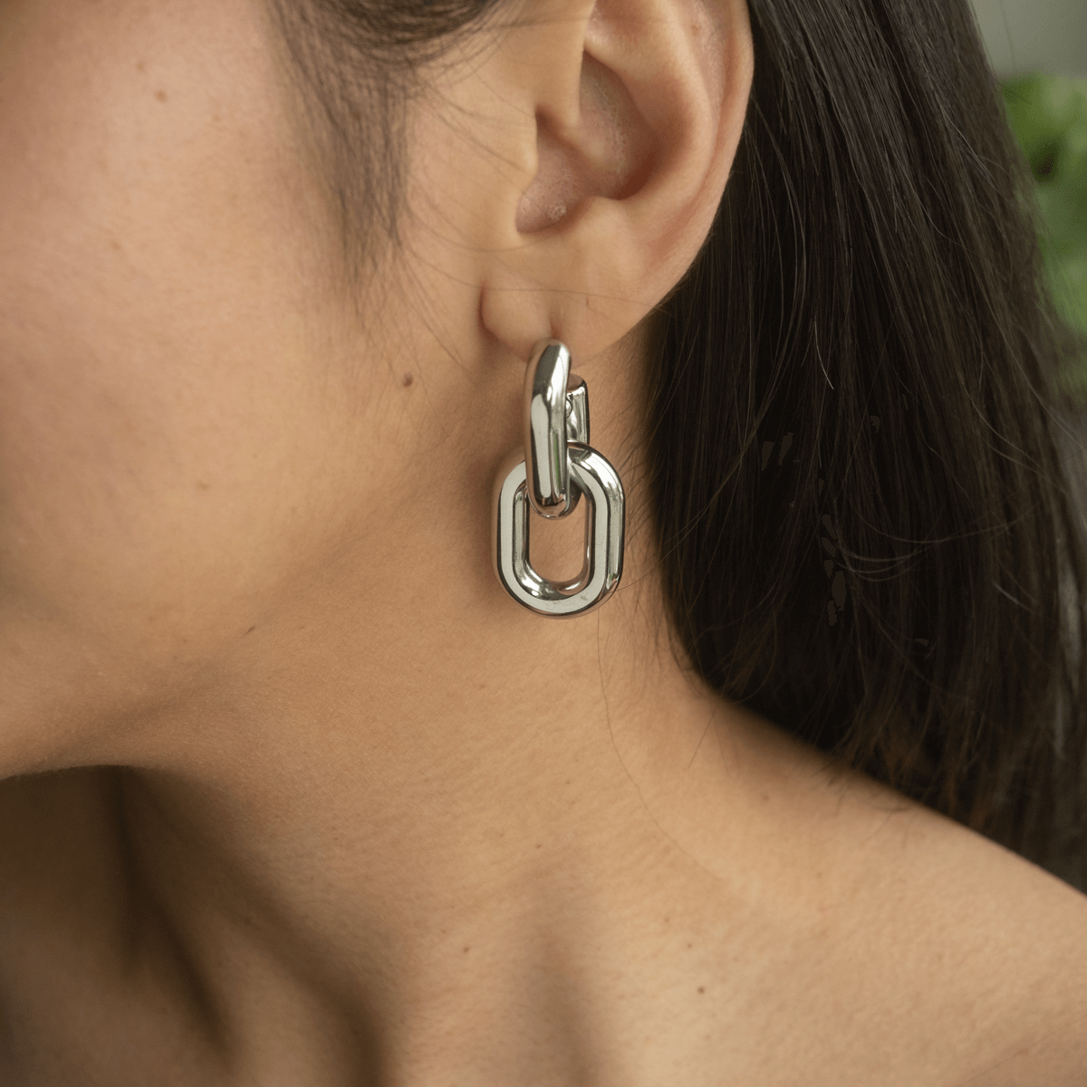 Mabel Chunky Linked Earrings