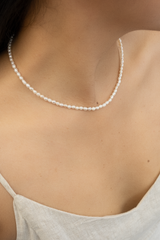 Perlas Freshwater Pearl Necklace (3-4mm)
