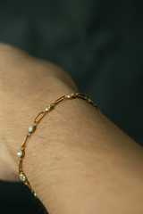 Kat CZ Station Bracelet