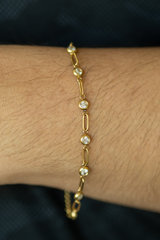 Kat CZ Station Bracelet