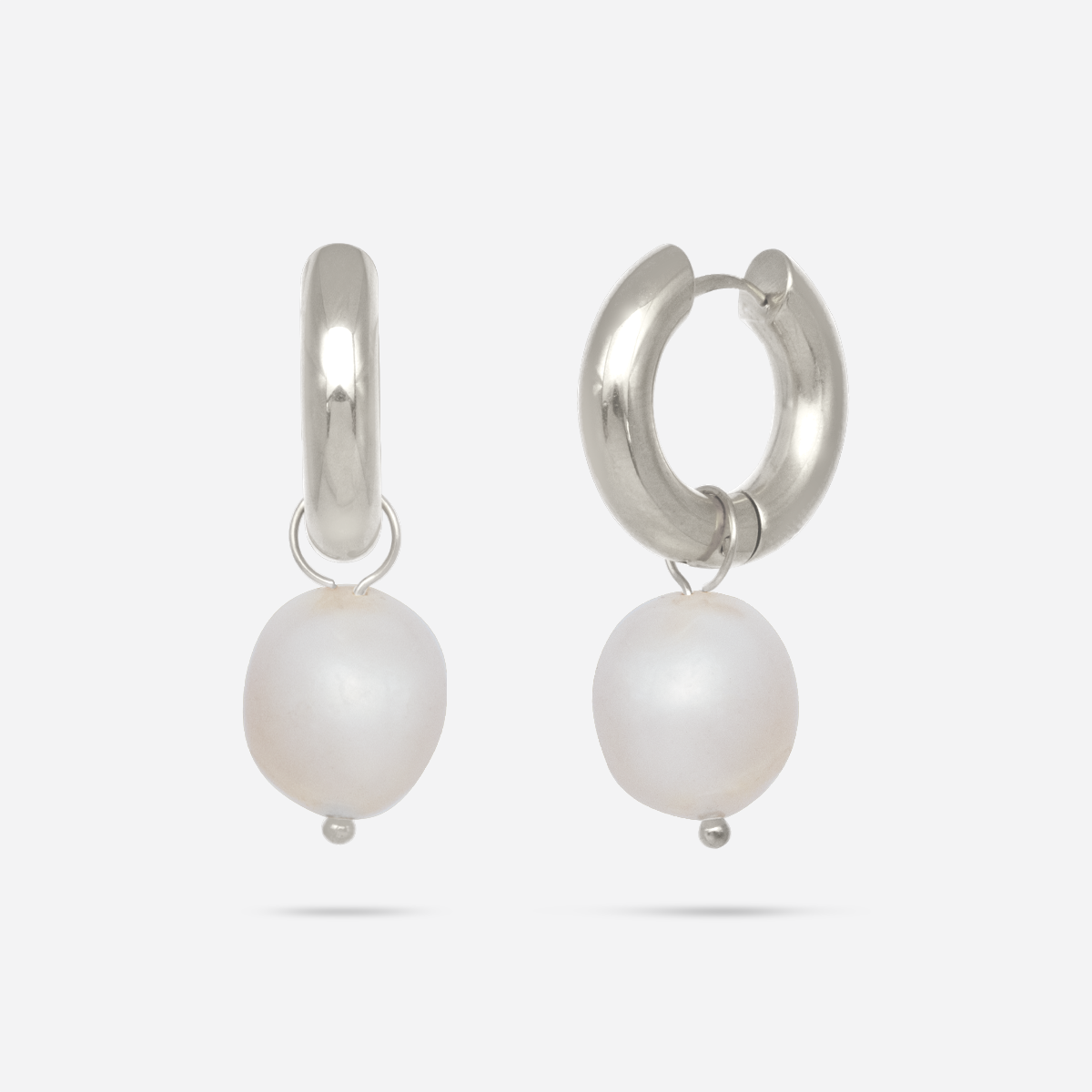 Becca Small Pearl Hoops