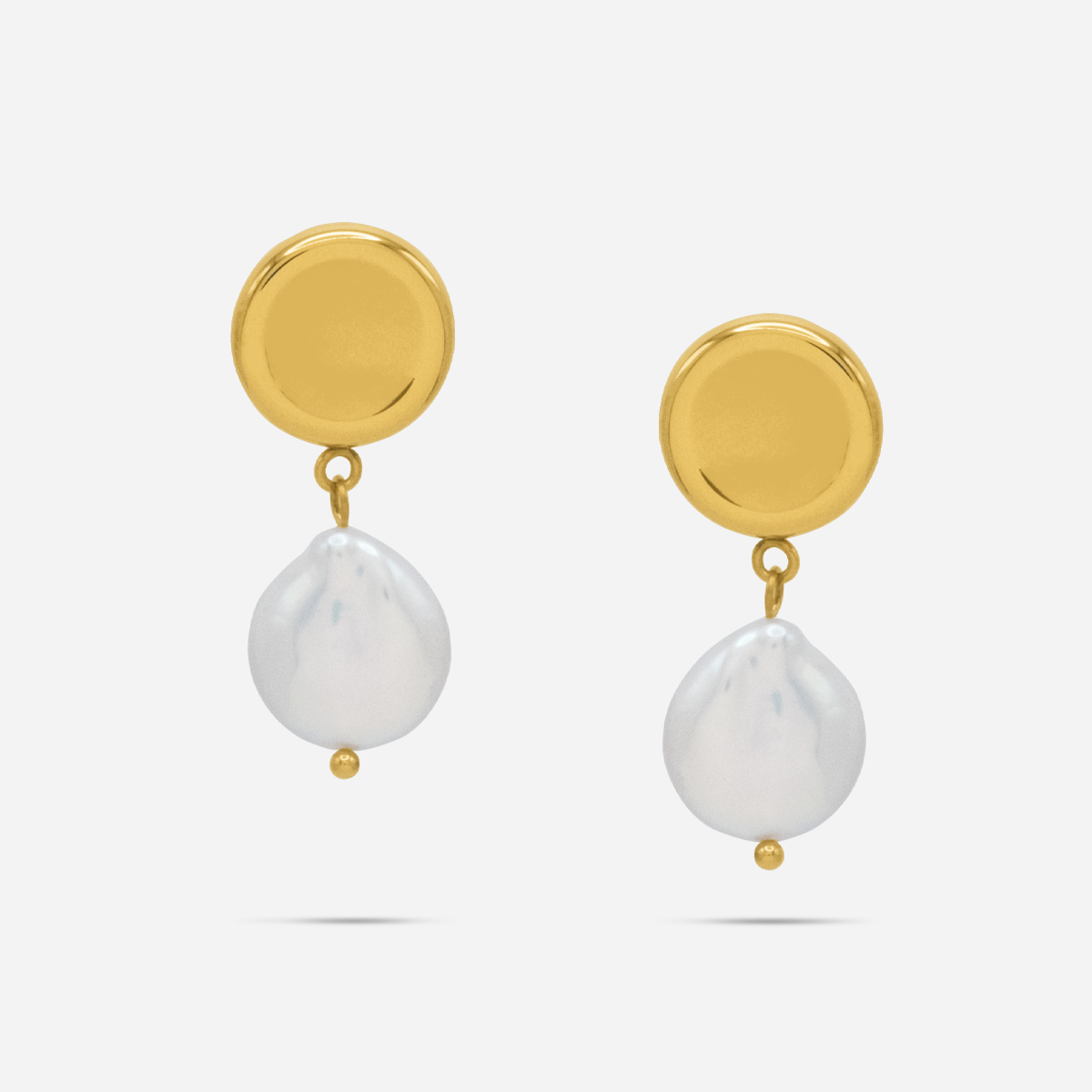 Ness Keshi Pearl Drop Earrings