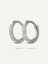 Omi Pavé Huggie Hoops