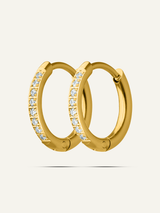 Omi Pavé Huggie Hoops