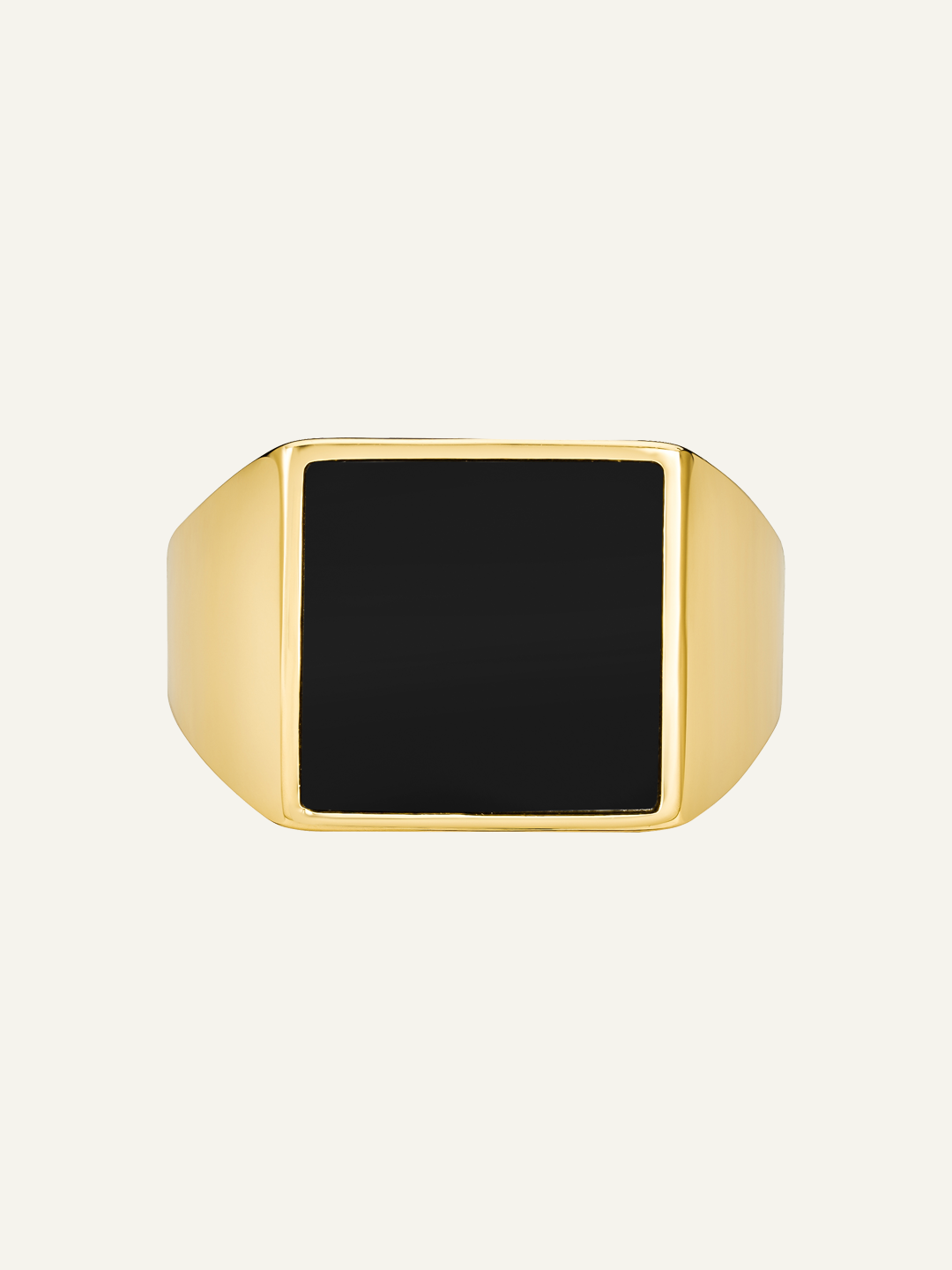 Tan Onyx Signet Ring